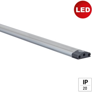 E2 Elektro LED Feuchtraumleuchte Lichtleiste Link, 47cm, anthrazit, für Bad & Küche.