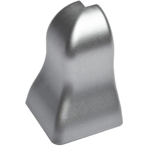 OBI Außenecke, Chrom Matt, 2er-Pack, für Sockelleisten, Zubehör für Laminat & Parkett.