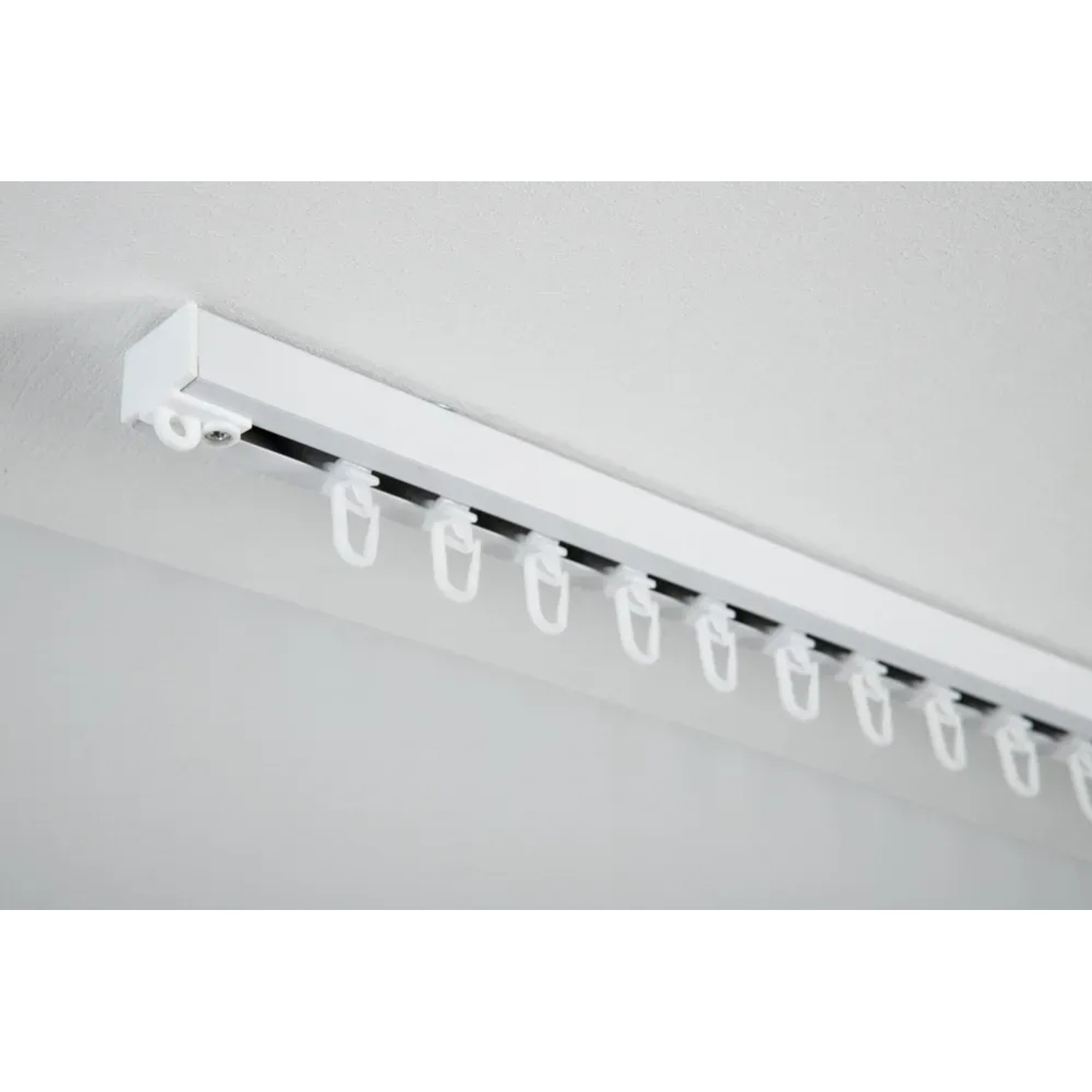 Produktbild von Gardinia Aluminium-Vorhangschiene 1-läufig Weiß 150 Cm Kaufen Bei OBI