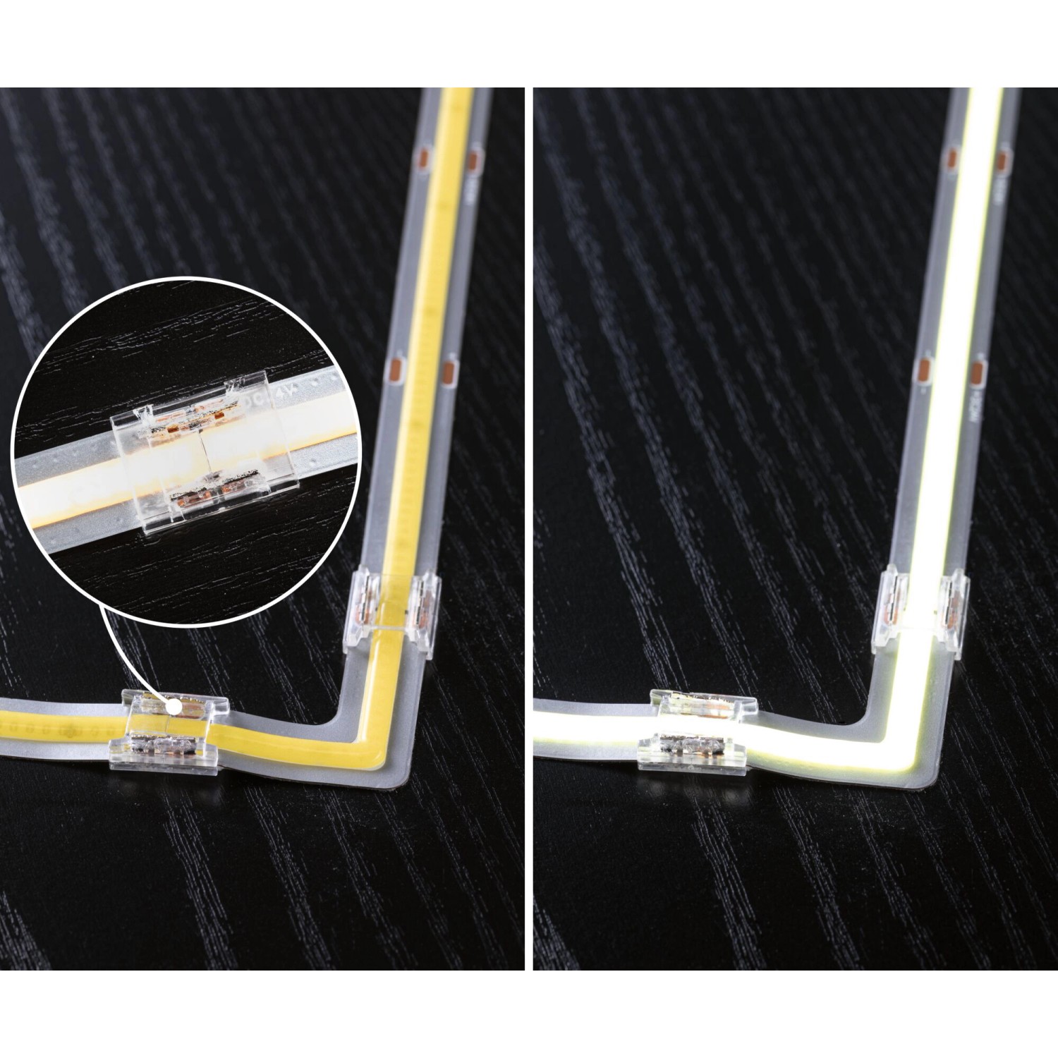 Paulmann MaxLED 1000 COB LED-Streifen Ecke mit Verbinder, tageslichtweiß.