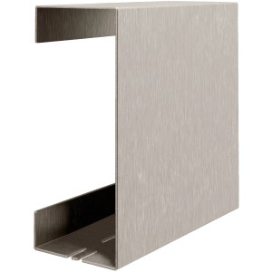 Schulte Duschablage Größe L in Edelstahloptik zum Kleben.