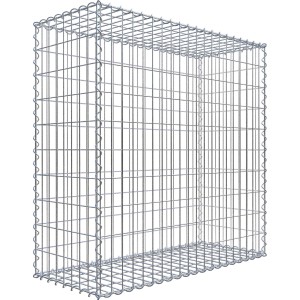 Gabiona Gabionenkorb 100 cm x 100 cm x 40 cm Maschenw 5 cm x 10 cm