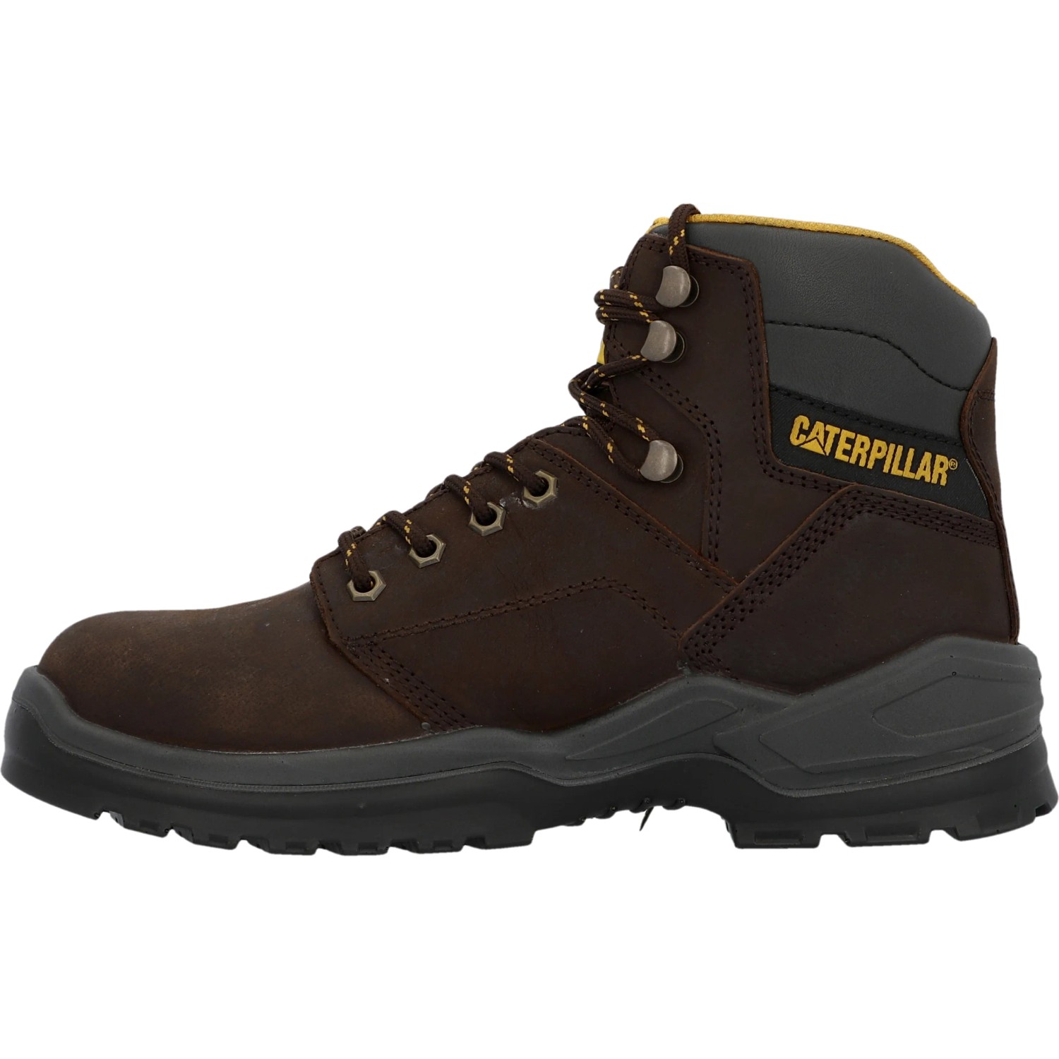 Grafters M514B Herren-Sicherheitsstiefel – Braun, Leder, Stahlkappe, EN ISO 20345: S3 WR SRC, Größe 42 2/3