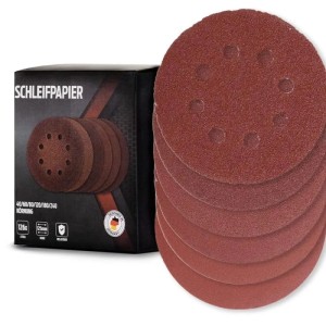 bestTools Schleifpapier Set, 126-teilig, 125mm, Körnung 40-240, für Exzenterschleifer.