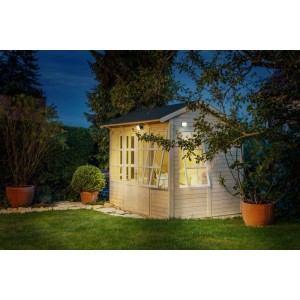 Osram Außenwandleuchte Endura Style USB Adj SQ Dunkelgrau 9,9 cm x 7,8 cm x 7 cm