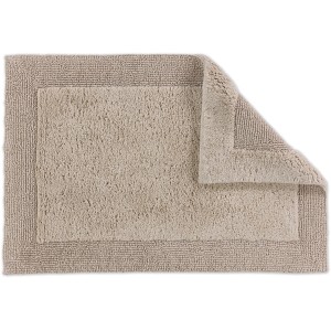 Beige Schöner Wohnen Badmatte Bahamas, 60x90 cm mit Bordüre. Flauschiger Badteppich für warme Füße.