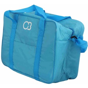 Blaue Connabride Kühltasche mit Tragegriffen, 24 Liter Volumen. Ideal für Camping und Ausflüge.