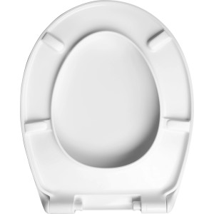 Weißer baliv WC-Sitz Chusha aus Duroplast mit Absenkautomatik.