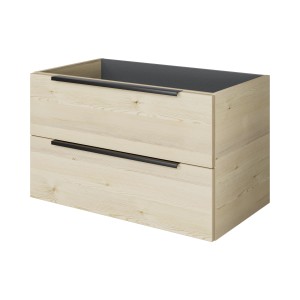 Pelipal Waschbeckenunterschrank Quantum 07, Polar Pinie, 80 cm mit 2 Auszügen.