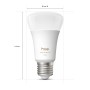 Philips Hue E27 LED-Lampe, 8,1W, 1100lm, White Ambiance, 2er-Pack. Smarte Lichtsteuerung für Ihr Zuhause.