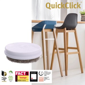 Wagner QuickClick Möbelgleiter Set, Ø 25mm, braun, 8-teilig. Filzgleiter für schonenden Oberflächenschutz.