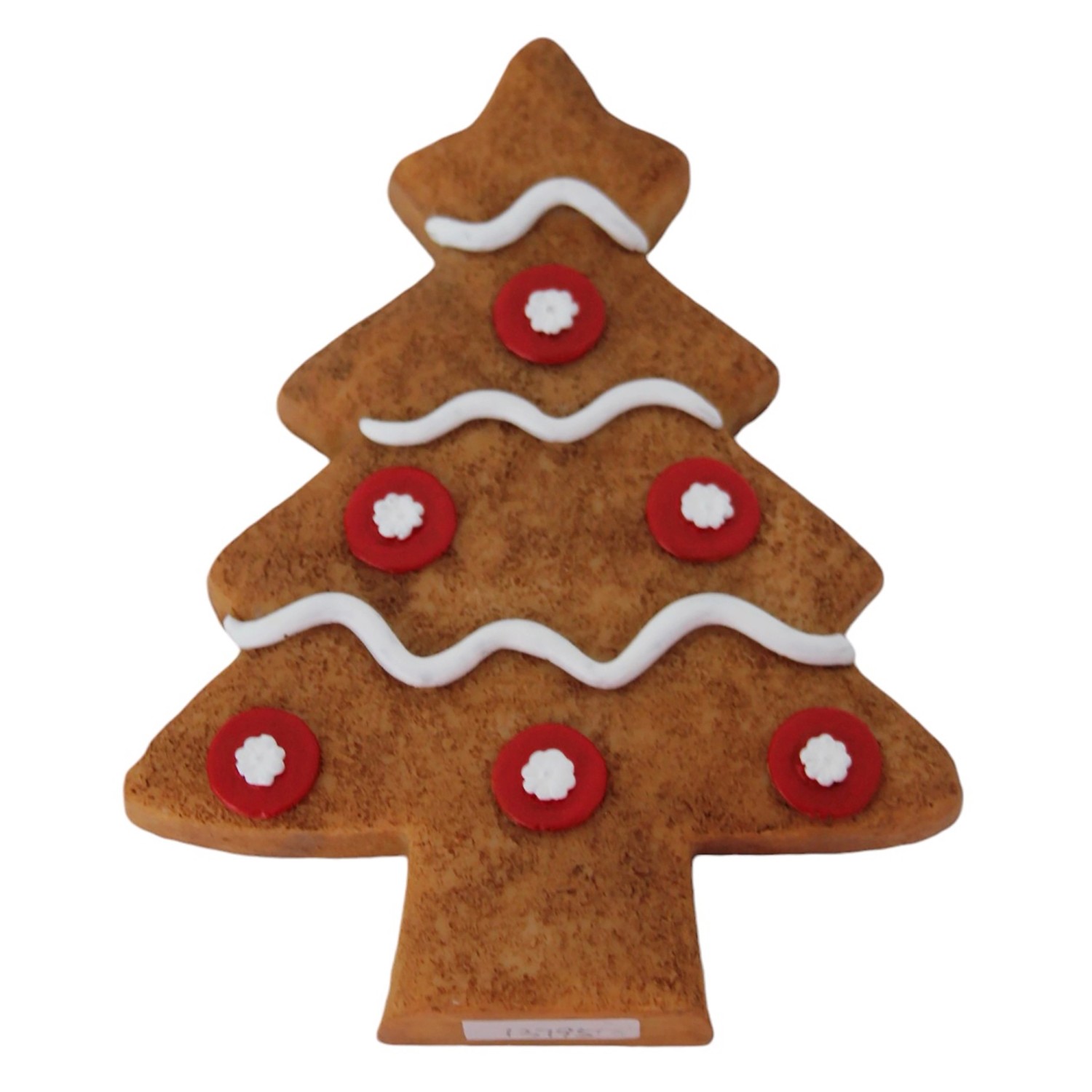 Deko-Weihnachtsfigur Pfefferkuchen-Tanne 15,5 cm Braun-Weiß kaufen bei OBI