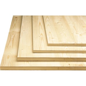 Rettenmeier 3-Schicht-Möbelbauplatte Fichte/Tanne 80 cm x 60 cm x 1,9 cm