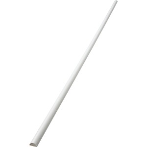 Weißer D-Line Kabelkanal, 16x8 mm, 2 m lang, zur dezenten Kabelverlegung.