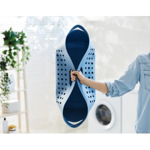Rotho Wäschekorb Jona 39 l Horizontblau