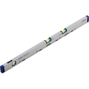 LUX Wasserwaage Comfort, 80 cm, mit 3 Libellen für präzises Messen.