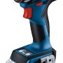 Bosch Professional Akku-Bohrschrauber GSR 18 V-90 FC mit blauem Gehäuse und FlexiClick System.