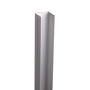 Abdeckleiste aus Aluminium für GroJa Fertigzaun Pfosten, Zubehör für Zaunbau & Sichtschutz.