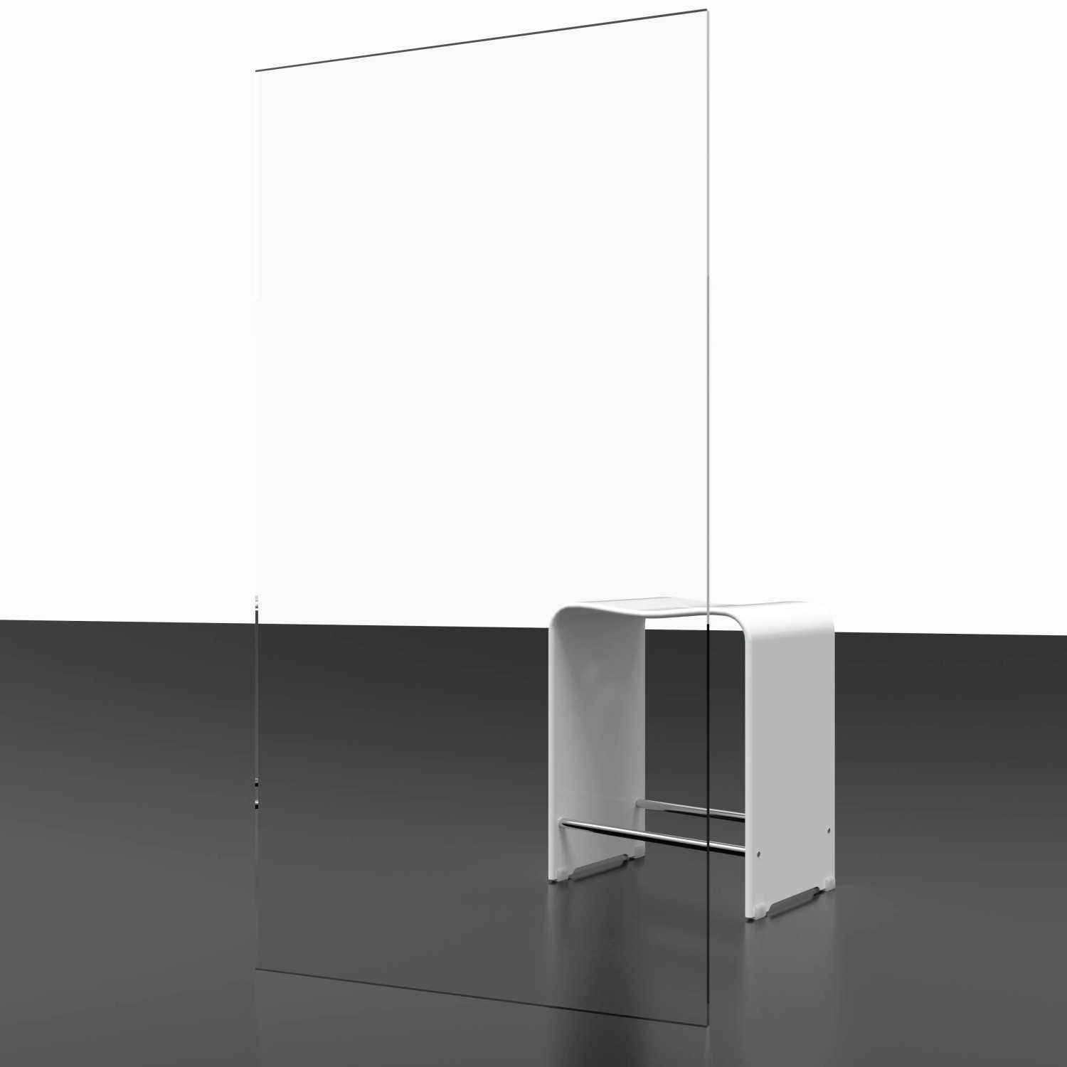 Schulte U-Kabine Alexa Style 2.0 mit Pendeltür, Alu-Natur, 90x192 cm, barrierefreie Duschtür.