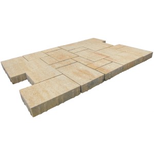 Diephaus Pflastersteine Mero Sandstein, Mehrformat, 6 cm stark, für PKW-befahrbare Flächen.