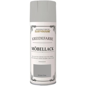 Rust-Oleum Kreidefarbe Möbellack Sprühfarbe Wintergrau matt, 400ml Dose.