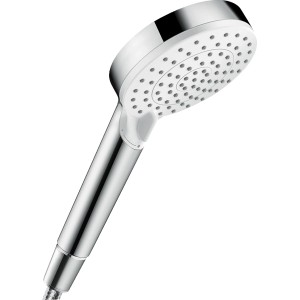 Hansgrohe Crometta Vario Handbrause, 2 Strahlarten, Weiß/Chrom, 6 l/min.