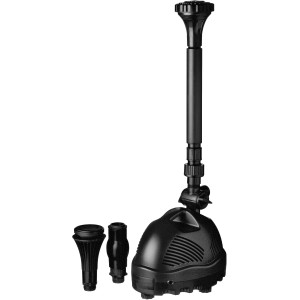 Ubbink Elimax 6000 Springbrunnenpumpe (125W, 6100 l/h) mit Fontänenaufsätzen für Gartenteiche.