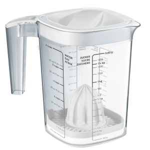 Rotho Back-Messbecher Loft 1,5 l Weiß-Transparent