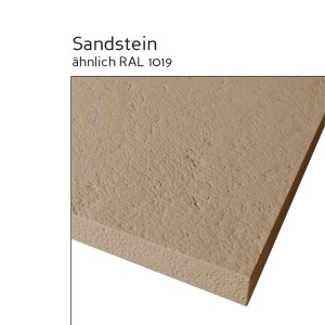 Detailaufnahme der Breuer Duschwanne Modern Line in Sandsteinoptik, quadratisch.