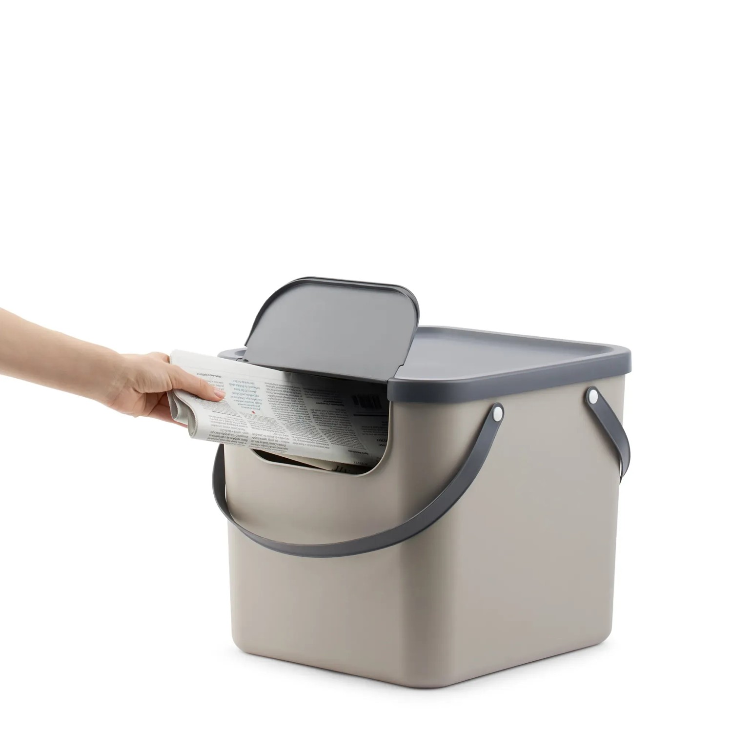 Rotho Recycling-Müllsystem Albula 40 l Cappuccino kaufen bei OBI
