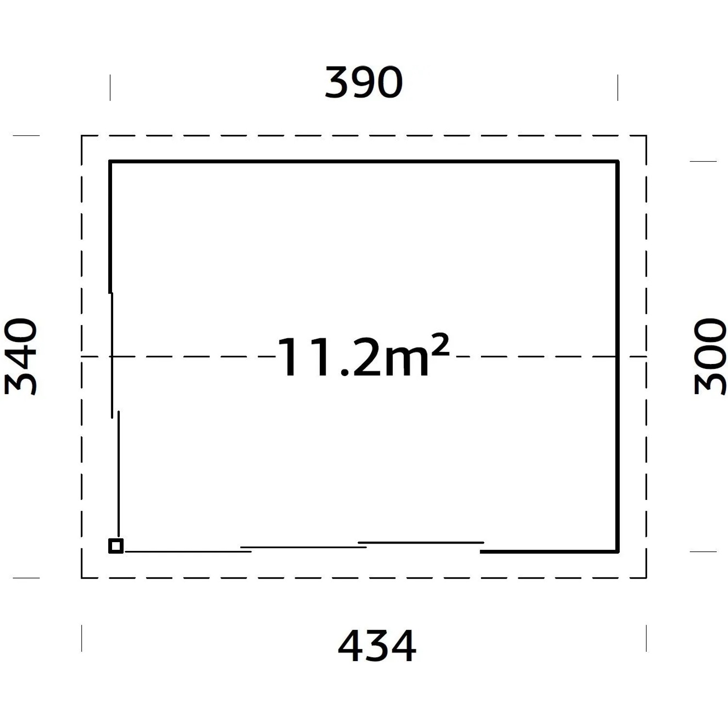 Palmako Gartenhaus Amanda Slide 390 x 300 cm Grau FSC®_6
