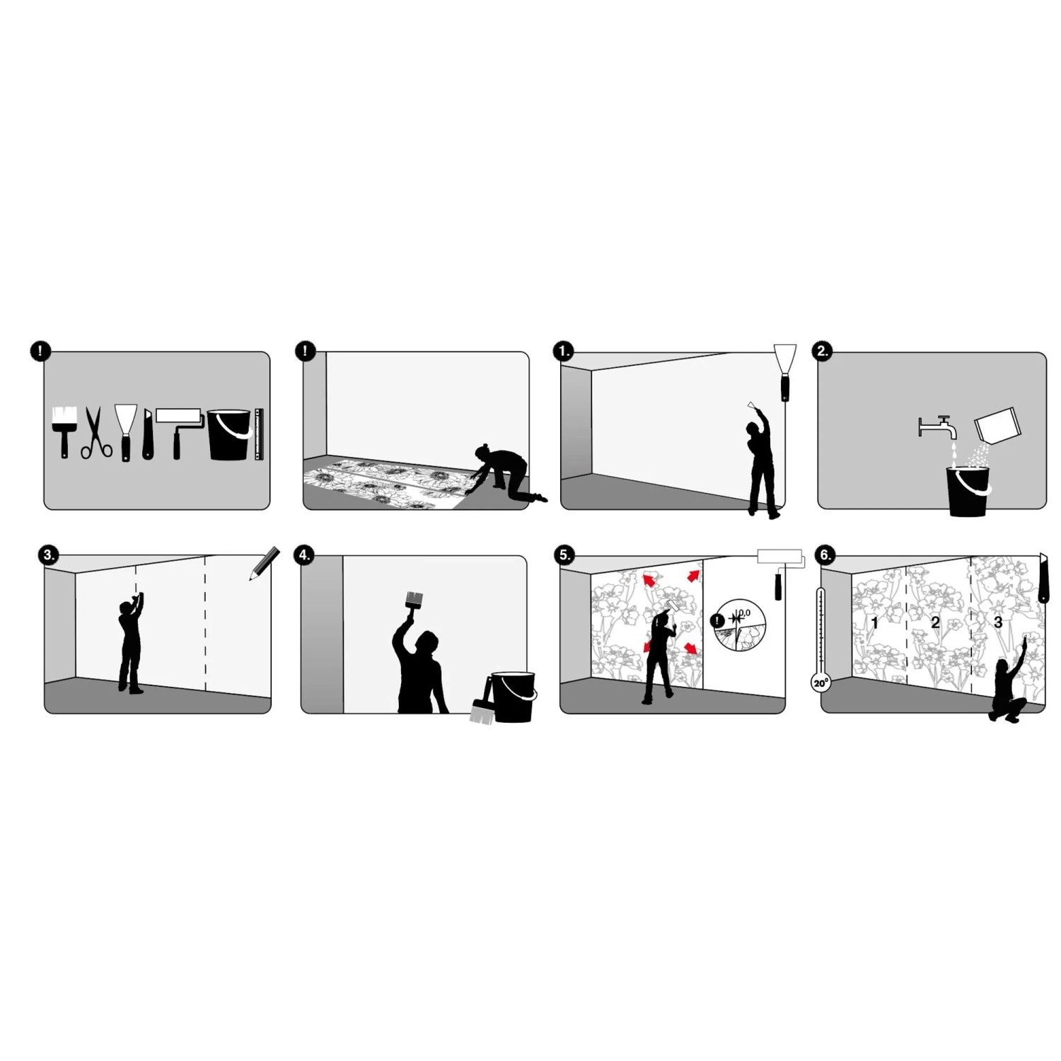 Komar Vliestapete Jeu de Feuilles 200 cm x 250 cm_3