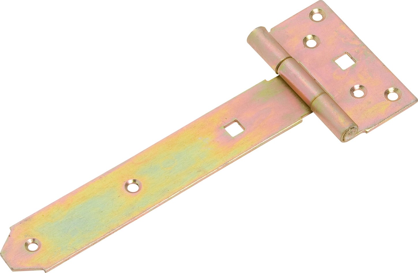 8x T-Scharnier 100mm Gelb Verzinkt - Für Zäune & Möbel