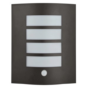 E2 Elektro Wandleuchte TAURI Sensor E27 IP44 Anthrazit