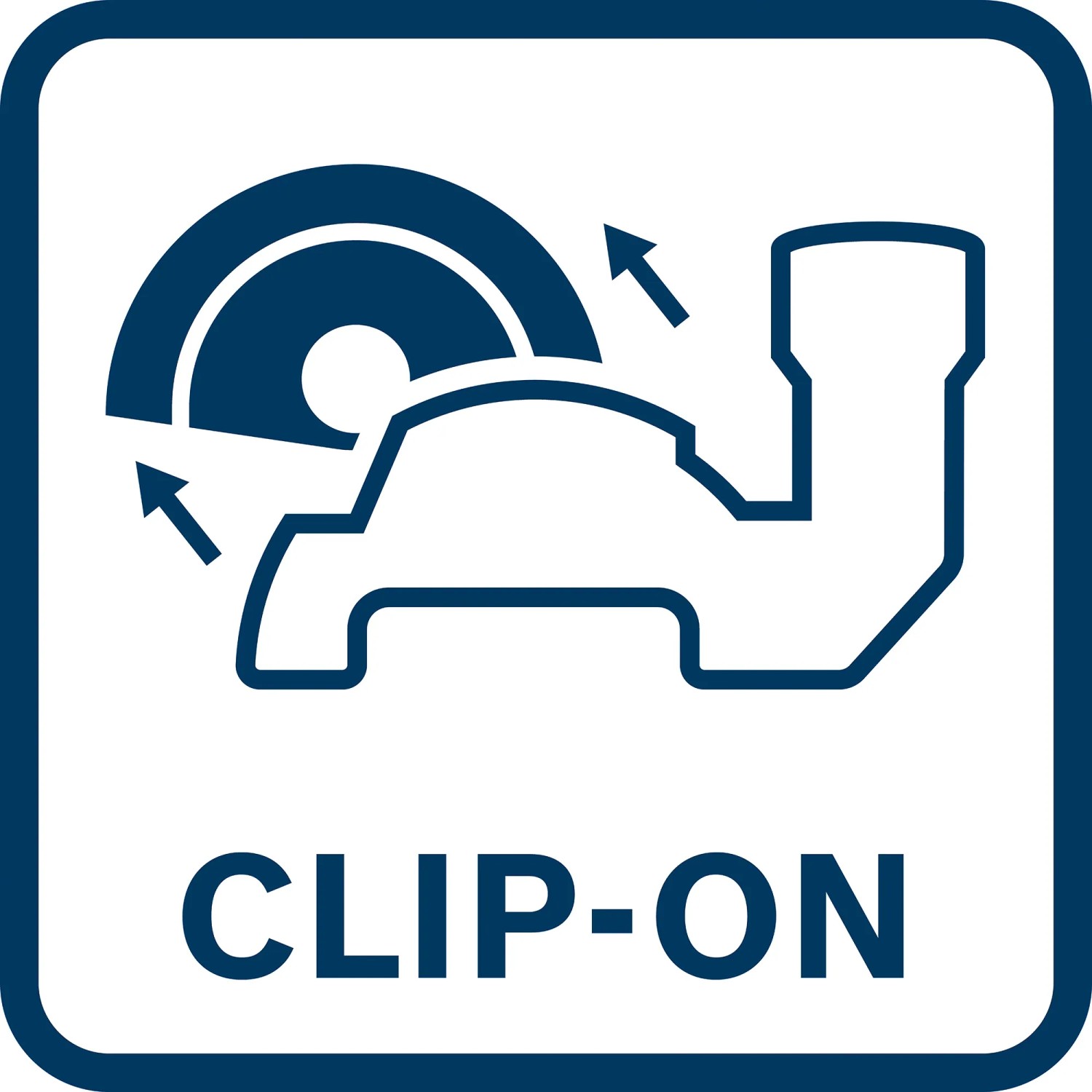 Symbol für Bosch Polierer GPO 11-180 S mit Clip-On Funktion.