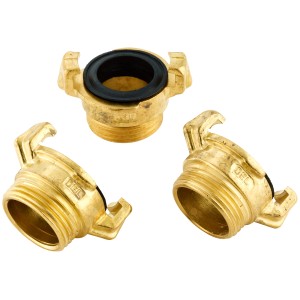 Messing Schnellkupplungs-Set, 33,3 mm (R 1) AG, für Pumpen & Hauswasserwerke.