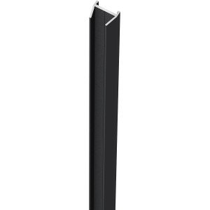 ZacAlu Wandanschlussleiste, anthrazit, 190 cm, für Zaun- und Sichtschutzsysteme.