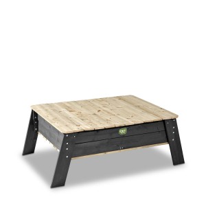 Exit Aksent Sandtisch aus Holz mit Deckel, ideal zum Spielen im Garten.
