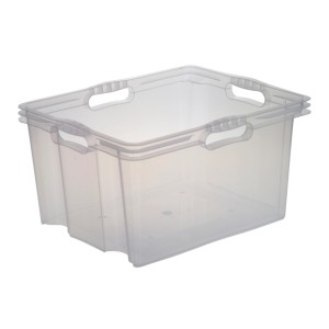 Transparente Multi-Box XL, 24 l, für vielseitige Aufbewahrung.
