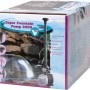 Verpackung der VT Teichpumpe Super Fountain 3000 mit Fontäne. Teichpumpe für Gartenteiche.