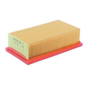 Kärcher Eco-Flachfaltenfilter für Staubsauger, gelb/rot.