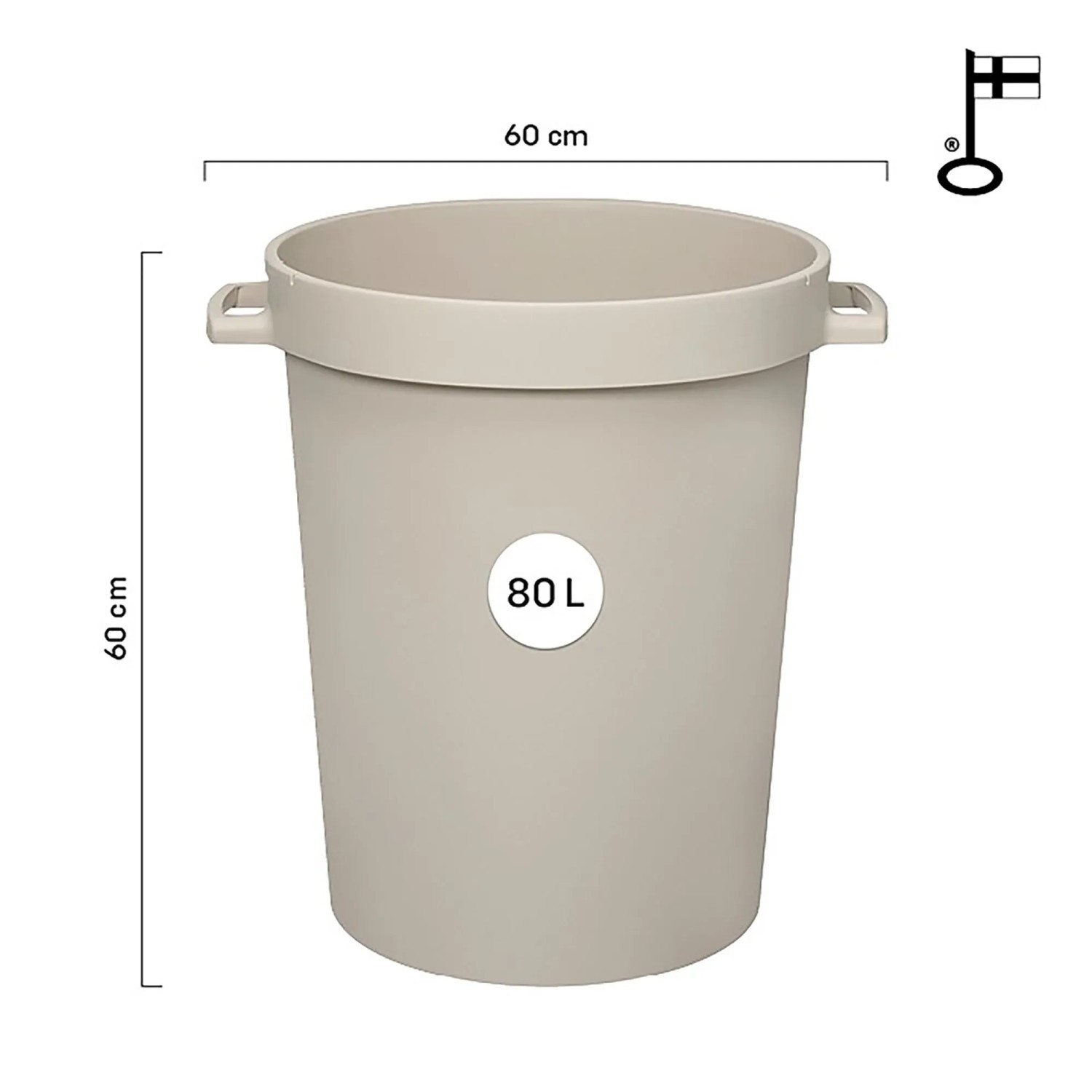 Orthex Behälter Lebensmittelecht 80 l Sand Grey kaufen bei OBI