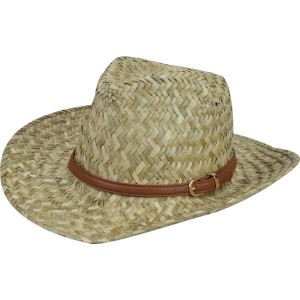 Strohhut Männer Natural Gürtel Braun Gr. 59