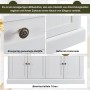 okwish Sideboard mit 4 Türen 2 Schubladen Esszimmer 150x40x86cm Natur_7