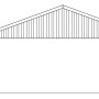 Technische Zeichnung: Skan Holz Carport Fichtelberg, Doppelcarport mit Maßen, Dachlattung, schiefergrau.