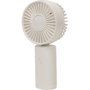 Weißer USB Handventilator für Reisen und Büro.