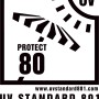 UV Standard 801 Logo für Schneider Balkonschirm Aquila mit UV Schutz 80.