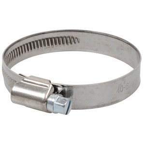 Kirchhoff Schlauchklemme, Edelstahl, 40-60 mm Spannbereich für sichere Schlauchverbindungen.