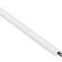 Weißer D-Line Kabelkanal (20x10 mm, 2 m) mit Kabeln im Inneren.