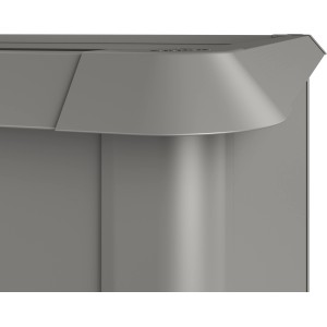 Biohort Schneckenschutz für Hochbeet, Quarzgrau-Metallic, Detailansicht.